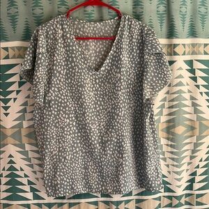 Lightweight Mint Leopard Top